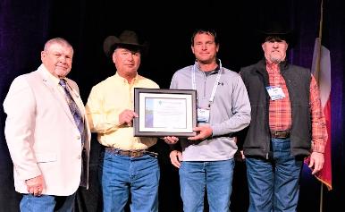 Left to right -TEC Manager of Loss Control -Danny Williams, URD Crew Foreman -Jeff Davis, Senior Lineman- Greg Fisher & Manager of S.T. & I.- Sam Miller